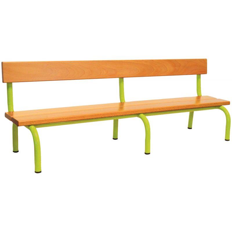 Image de  Banc avec dossier L160cm T3 vert granny 