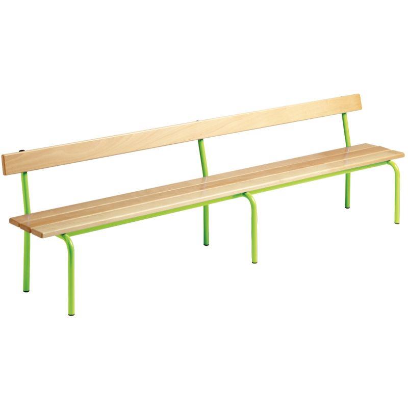 Image de  Banc avec dossier L200cm T2 vert granny 
