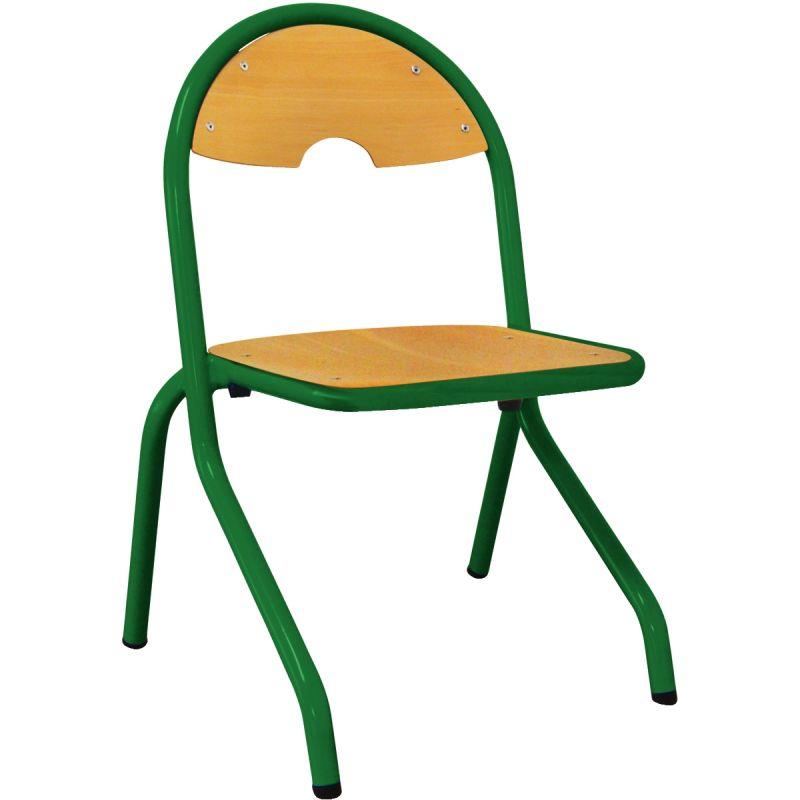 Image de  Chaise 4 pieds appui sur table T2 vert 
