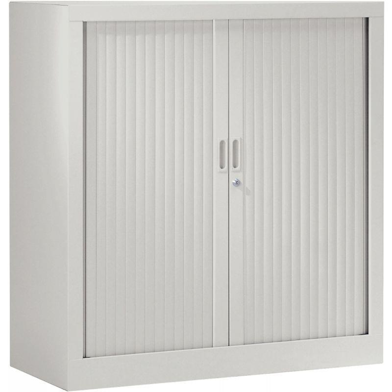 Image de  Armoire à rideaux basse 2 tablettes H100cm Generic+ Gris 