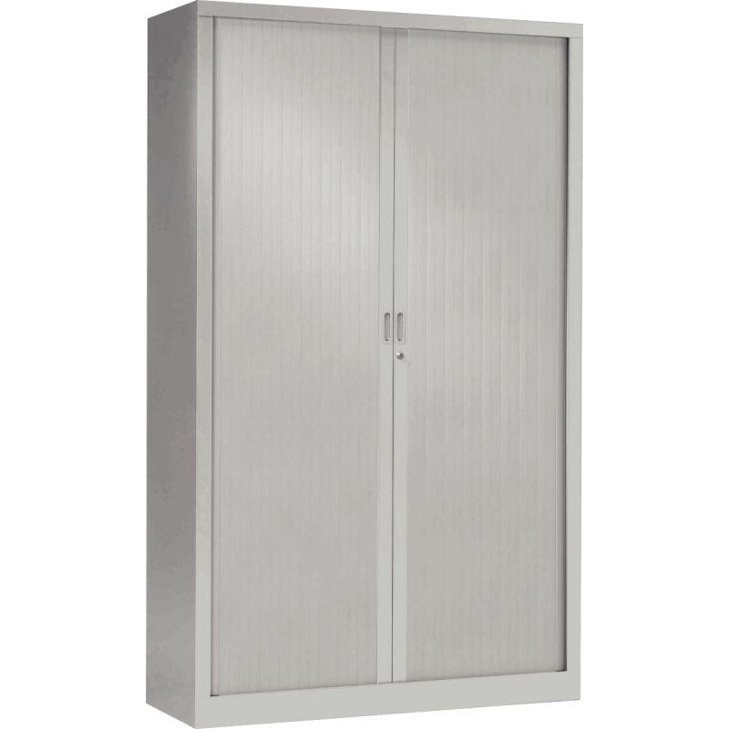 Image de  Armoire à rideaux haute 4 tablettes H198cm Generic+ Gris 