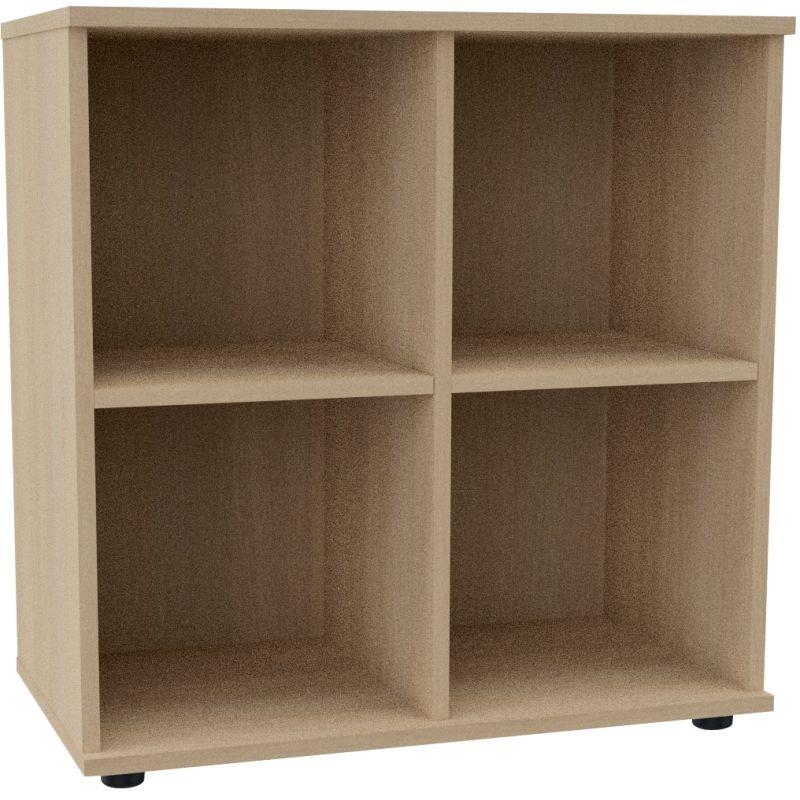 Image de  Casier ouvert 4 cases Cubik Acacia 