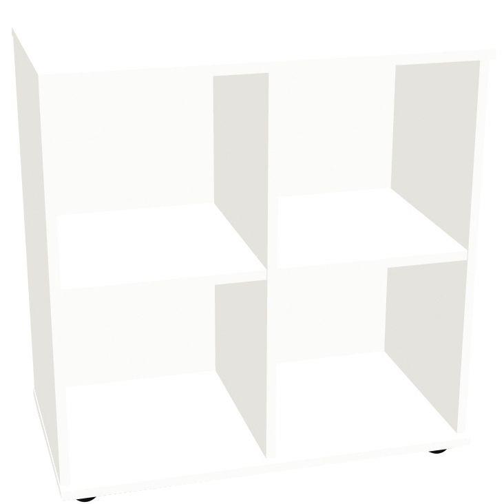 Image de  Casier ouvert 4 cases Cubik Blanc 