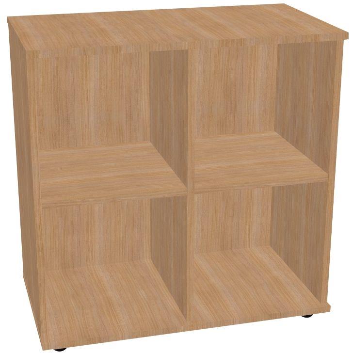 Image de  Casier ouvert 4 cases Cubik Chêne Clair 