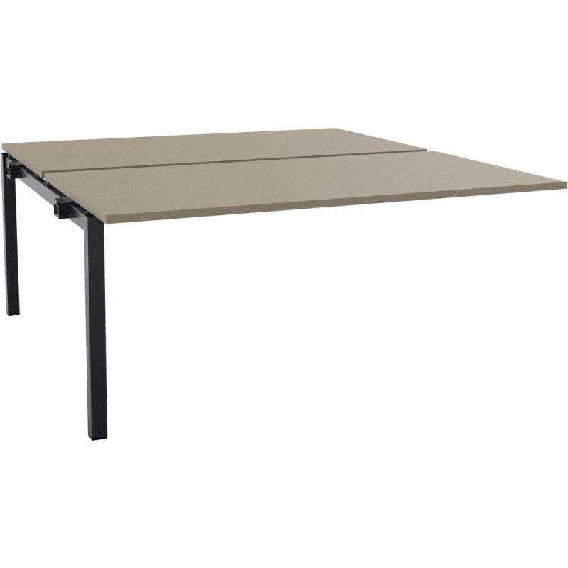 Image de  Elément suivant poste bench L120 cm Optim'' plateau Grège structure Noir 