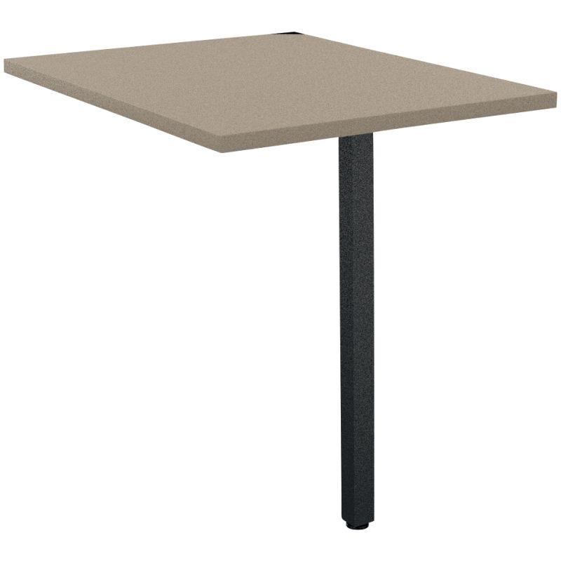 Image de  Retour sur 1 pied L120 cm Optim'' plateau Grège piètement Noir 