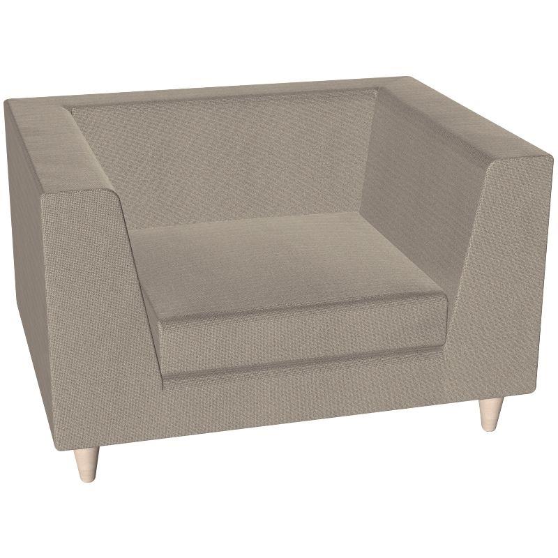 Image de  Canapé Lounge 1 place L91cm tissu uni givre 