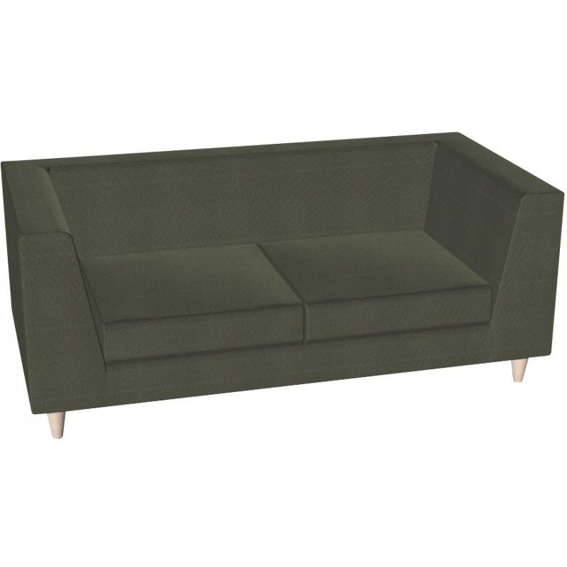 Image de  Canapé Lounge 2 places L146cm tissu uni cyprès 