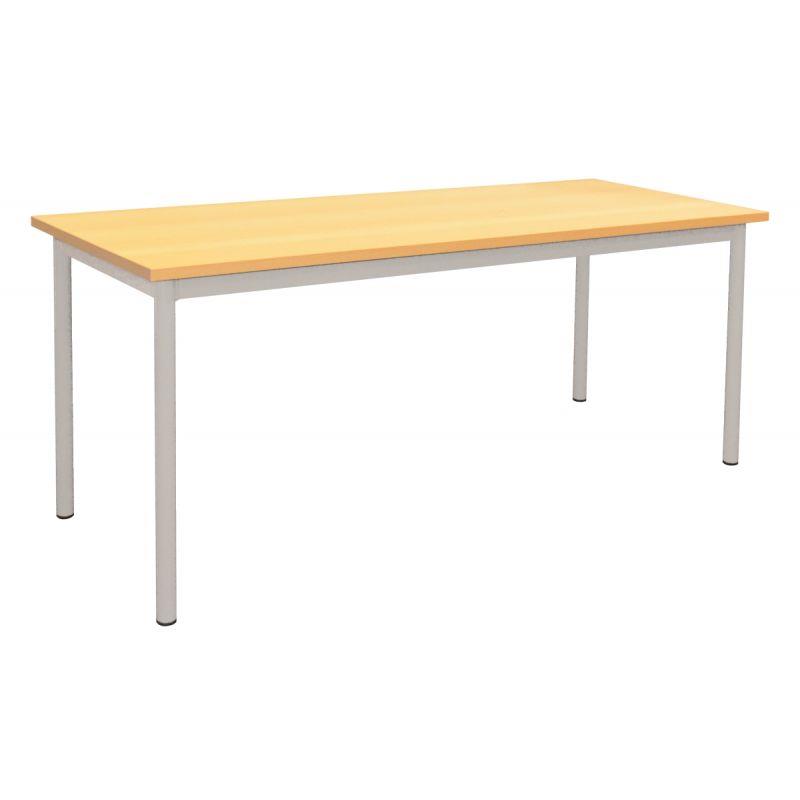 Image de  Table maternelle 120x60cm T3 gris alu 