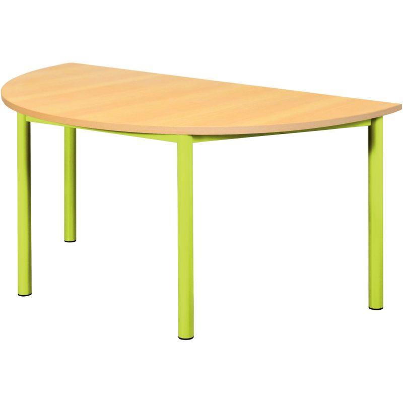 Image de  Table  1/2 lune 120x60cm T3 vert granny 