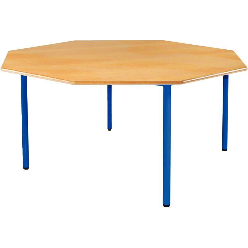 Image de  Table  octogonale 4 pieds Ø120cm T1 bleu 