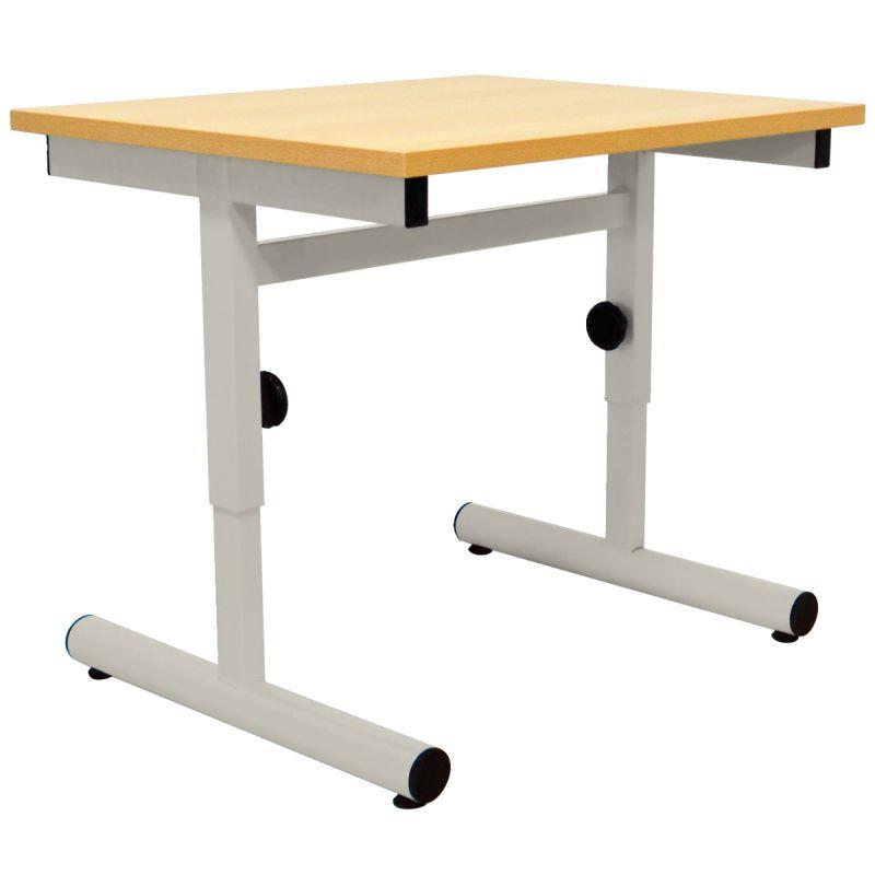 Image de  Table maternelle 60x50cm T1 à T3 gris alu 