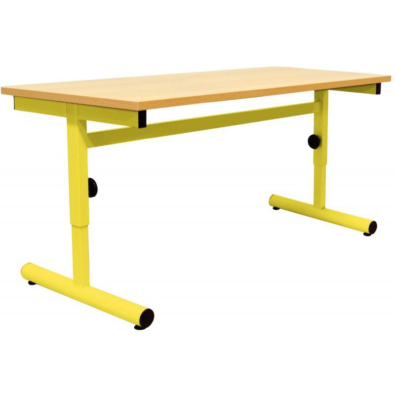 Image de  Table maternelle 120x80cm T1 à T3 jaune 