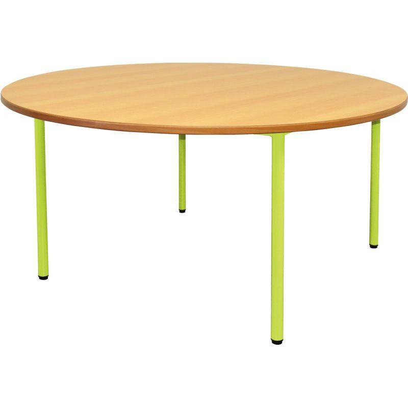 Image de  Table maternelle Ø120cm T0 vert granny 