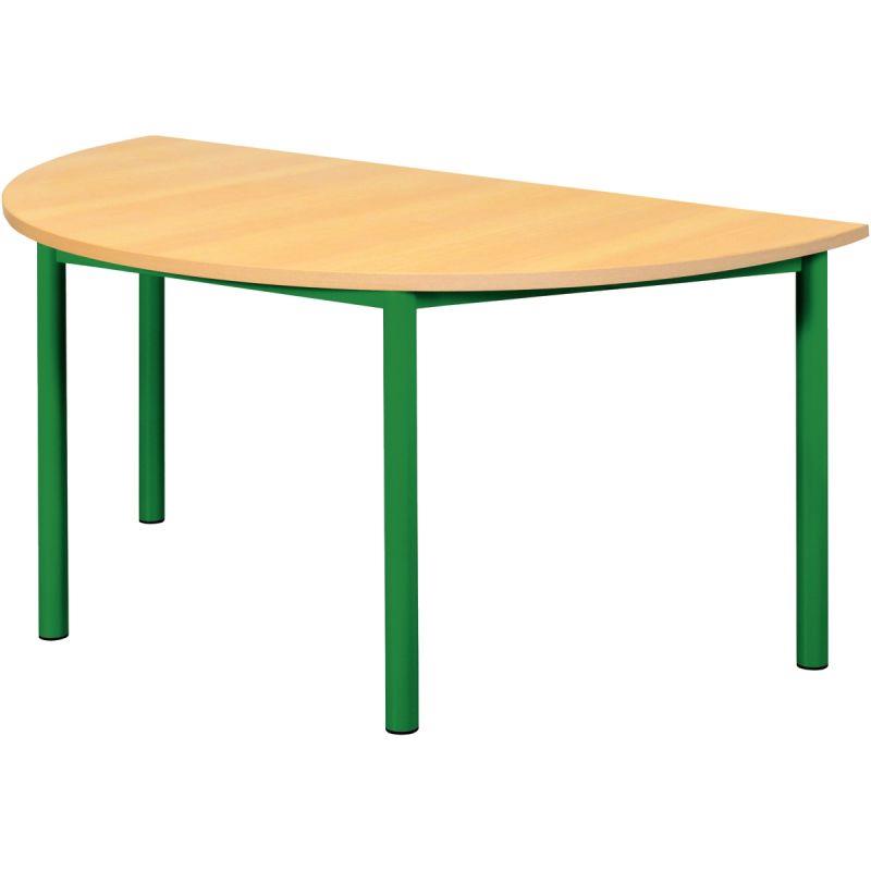 Image de  Table  1/2 lune 120x60cm T0 vert 