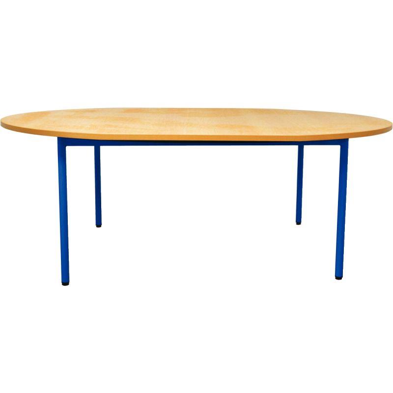 Image de  Table  ovale 120x90cm T0 bleu 