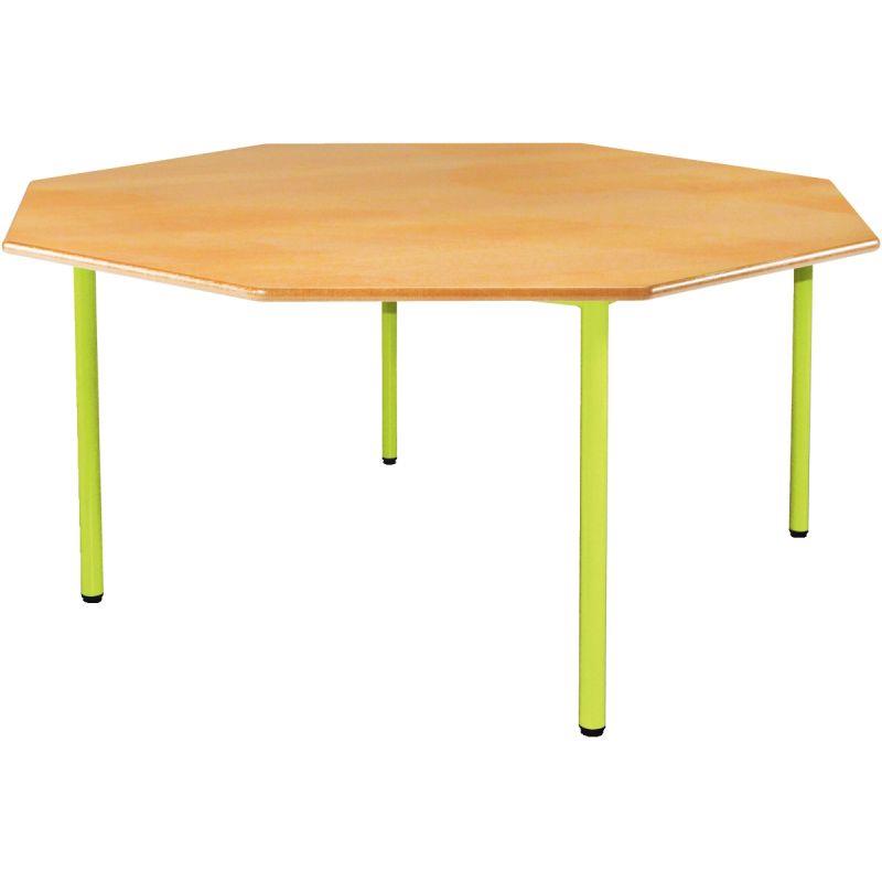 Image de  Table  octogonale 4 pieds Ø120cm T0 vert granny 