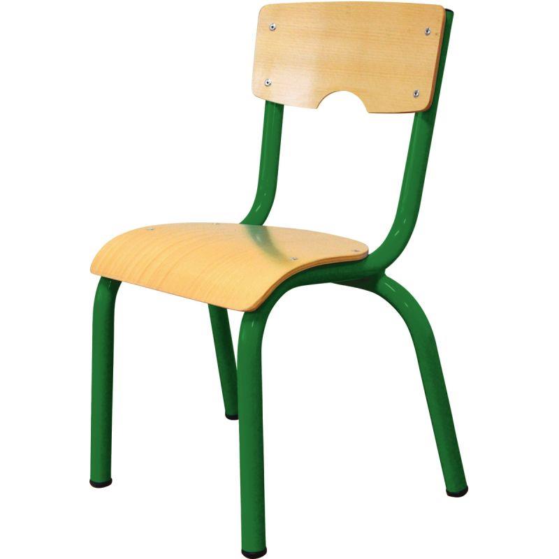 Image de  Chaise 4 pieds métal T3 vert 