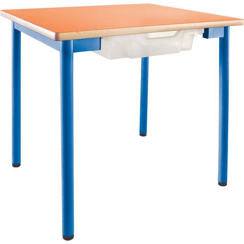 Image de  Table maternelle + bac coulissant 60x50cm T3 bleu 