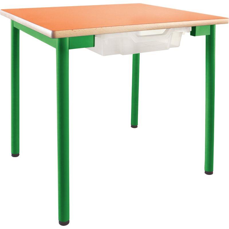 Image de  Table maternelle + bac 60x50cm T2 vert 