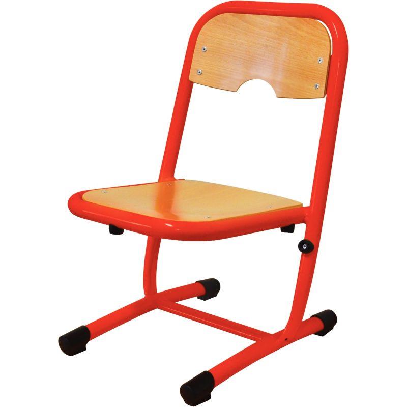 Image de  Chaise fixe appui sur table T0 rouge 