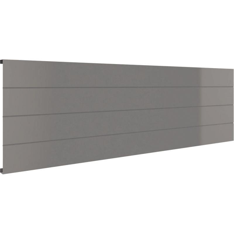 Image de  Voile de fond L130 cm pour bureau L160 cm Onyx Gris Aluminium 