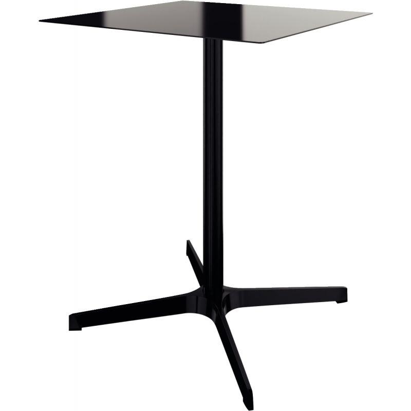 Image de  Table outdoor L60 cm x l60 cm x H73,5 cm Lucie Noir 