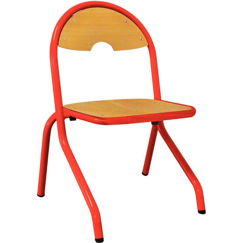 Image de  Chaise 4 pieds appui sur table T4 rouge 