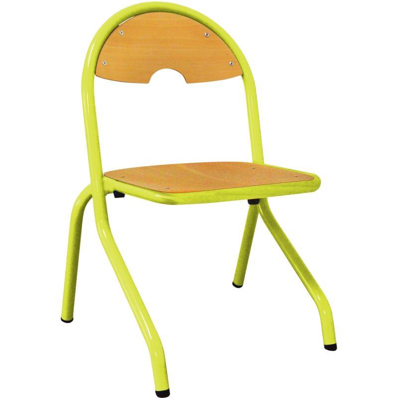 Image de  Chaise 4 pieds appui sur table T4 vert granny 