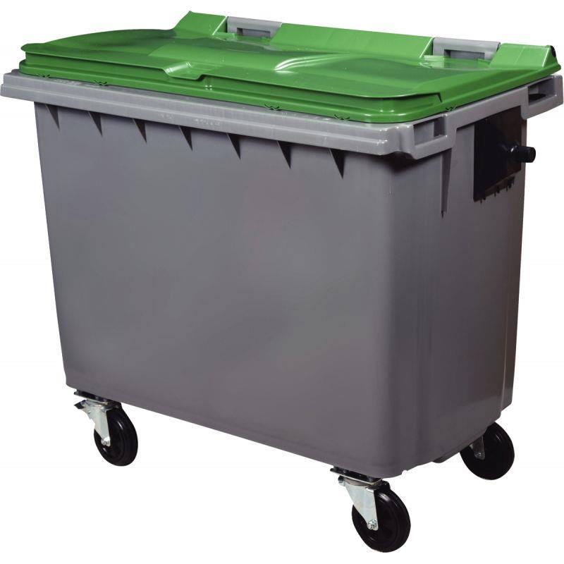 Image de  Conteneur 4 roues 660L vert 