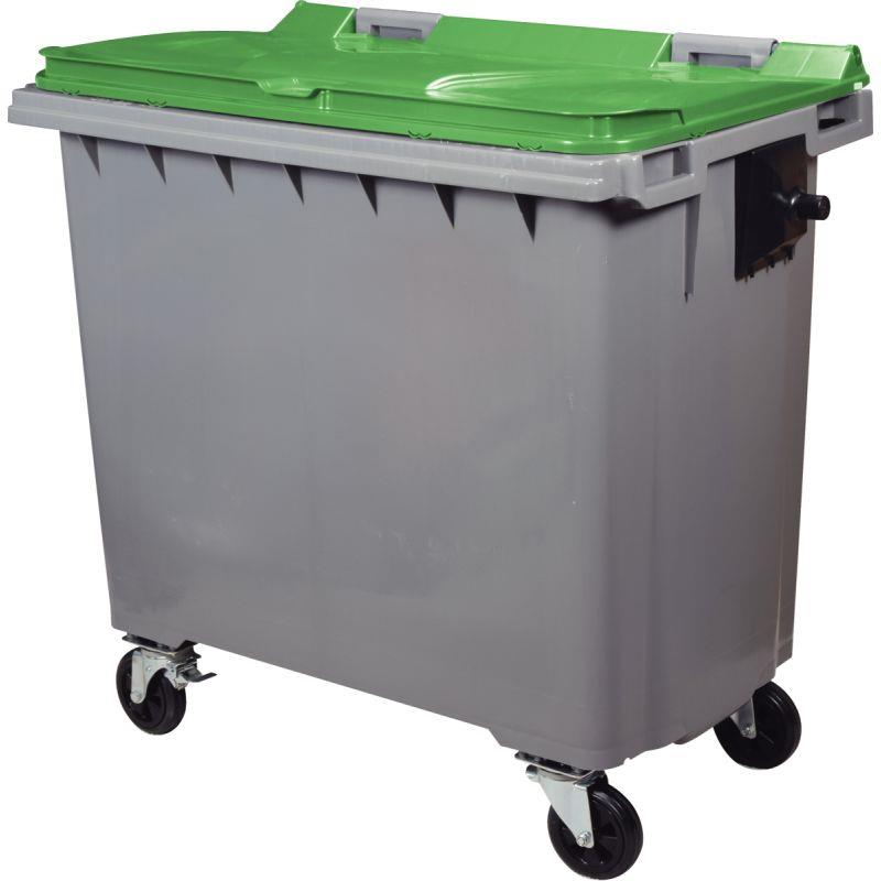 Image de  Conteneur 4 roues 770L vert 