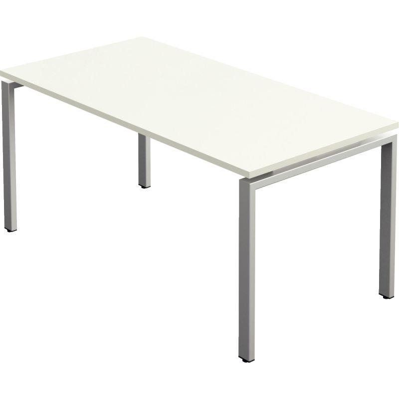 Image de  Plan droit L160 x P.80cm plateau chêne brunswick / piètement anthracite 