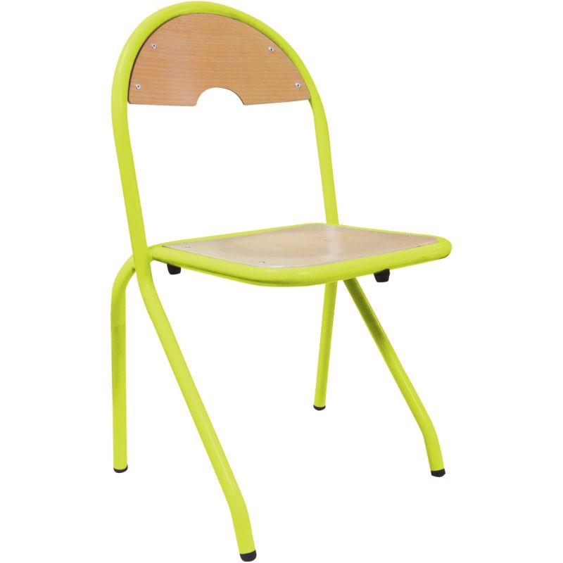 Ref. 95357, Chaise 4 pieds appui sur table T5 vert granny, marque N.C