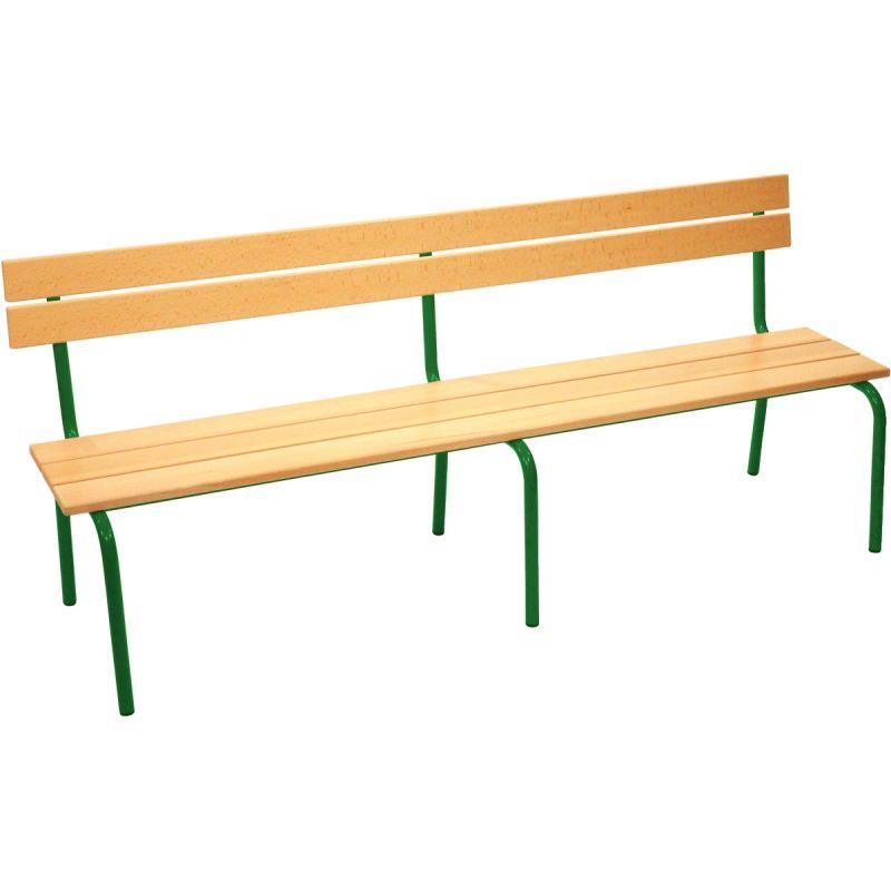 Image de  Banc avec dossier L160cm T4 vert 