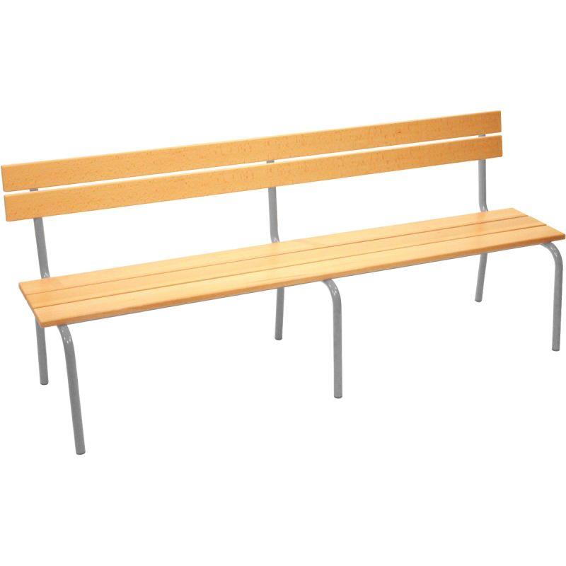 Image de  Banc avec dossier L160cm T4 alu 