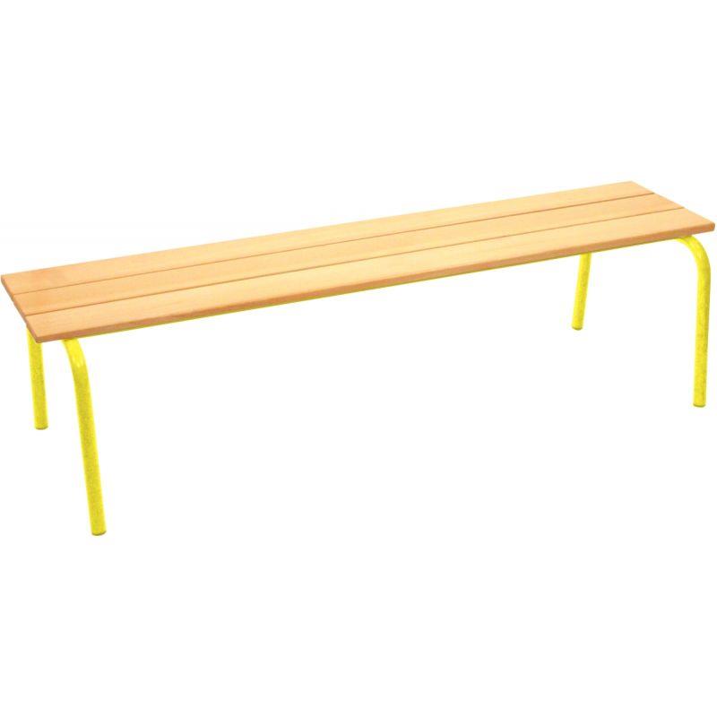 Image de  Banc sans dossier L120cm T4 jaune 