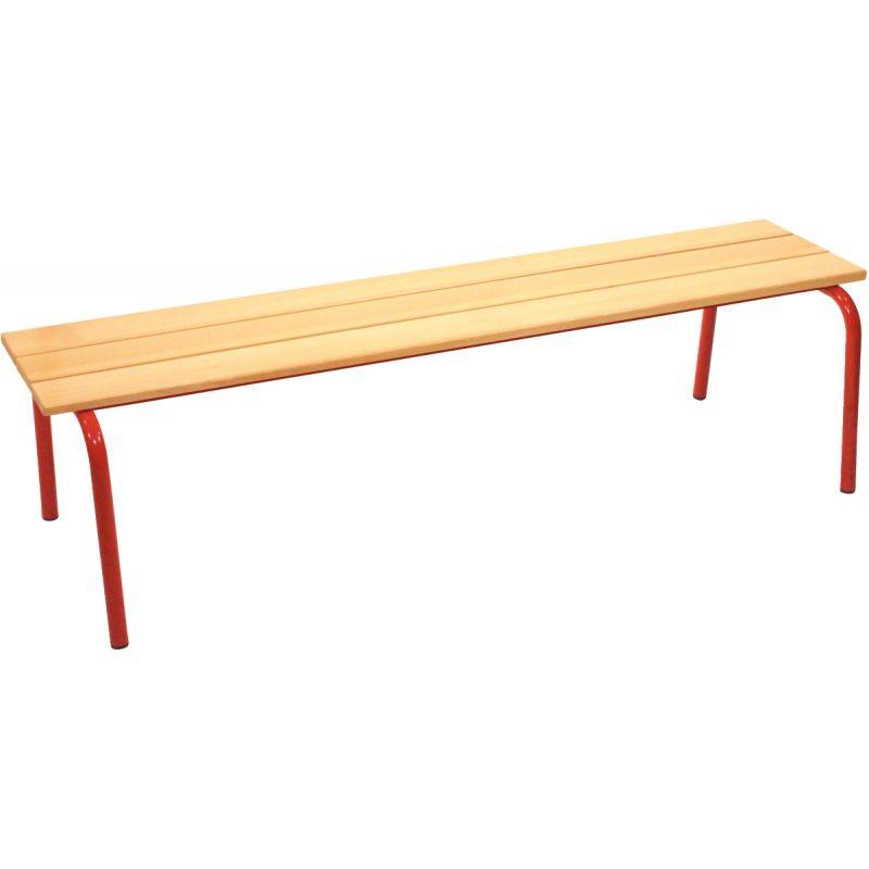 Image de  Banc sans dossier L120cm T5 rouge 