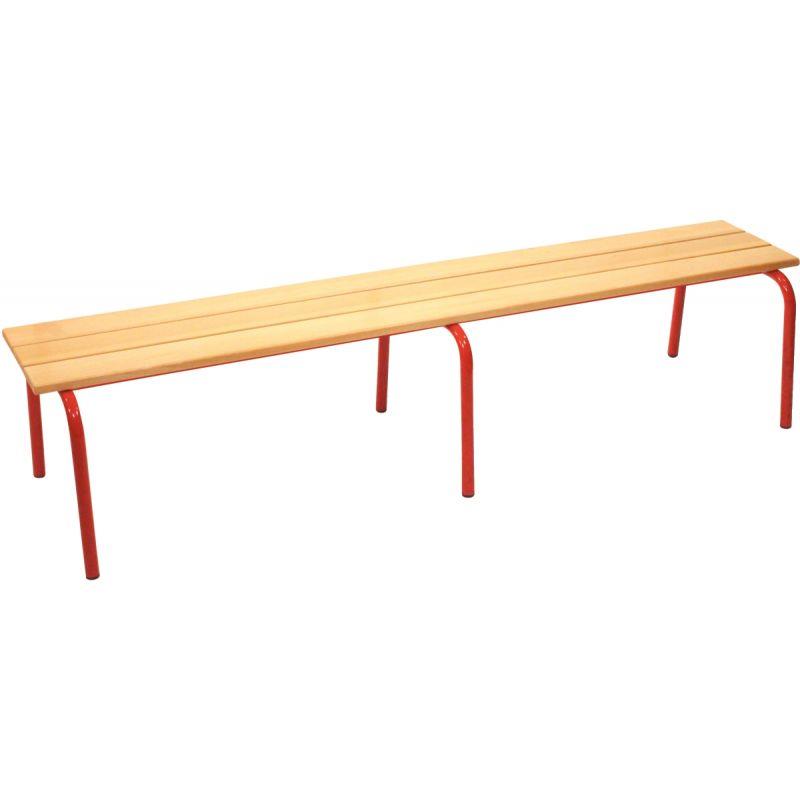 Image de  Banc sans dossier L160cm T6 rouge 