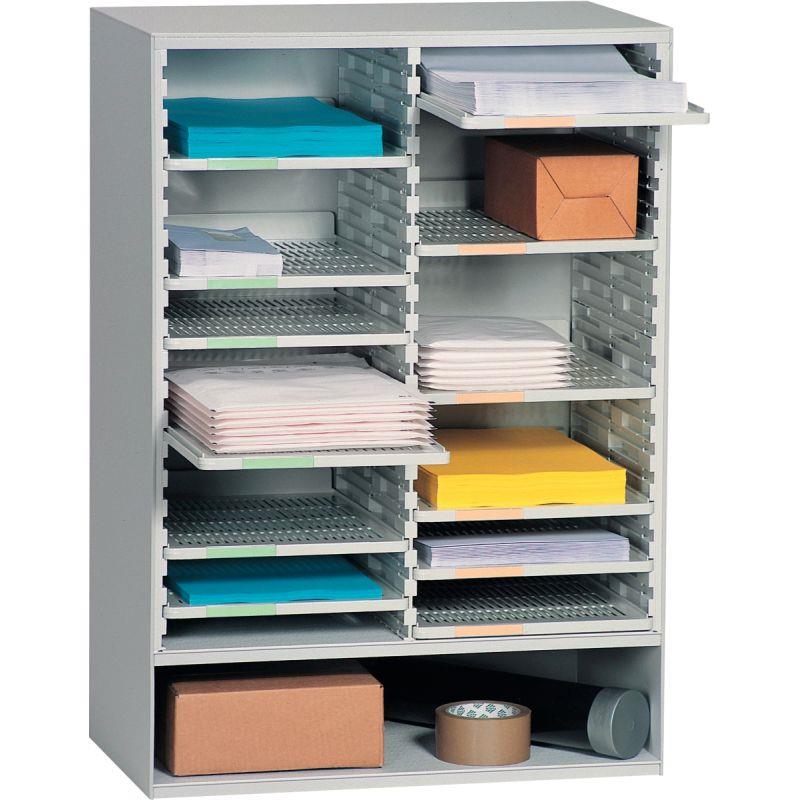 Image de  Trieur à courrier 12 tablettes gris 