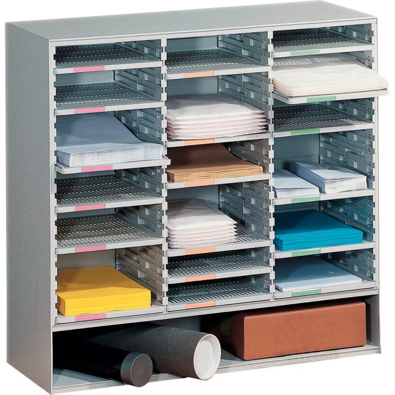 Image de  Trieur à courrier 18 tablettes gris 