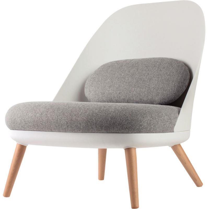 Image de  Fauteuil Cocoon blanc/gris 