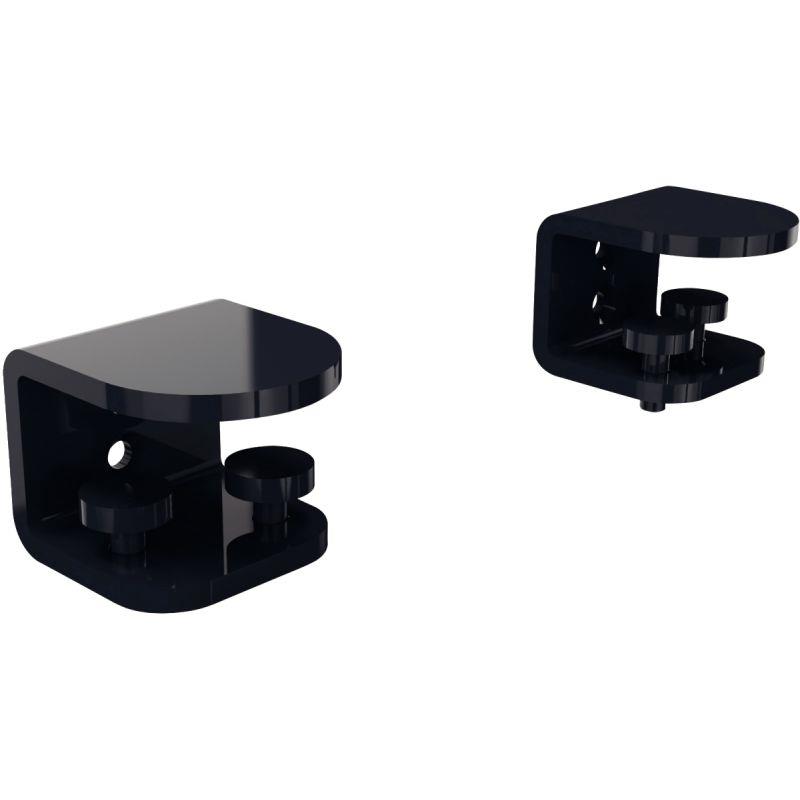 Image de  Lot de 2 pinces de fixation anthracite 