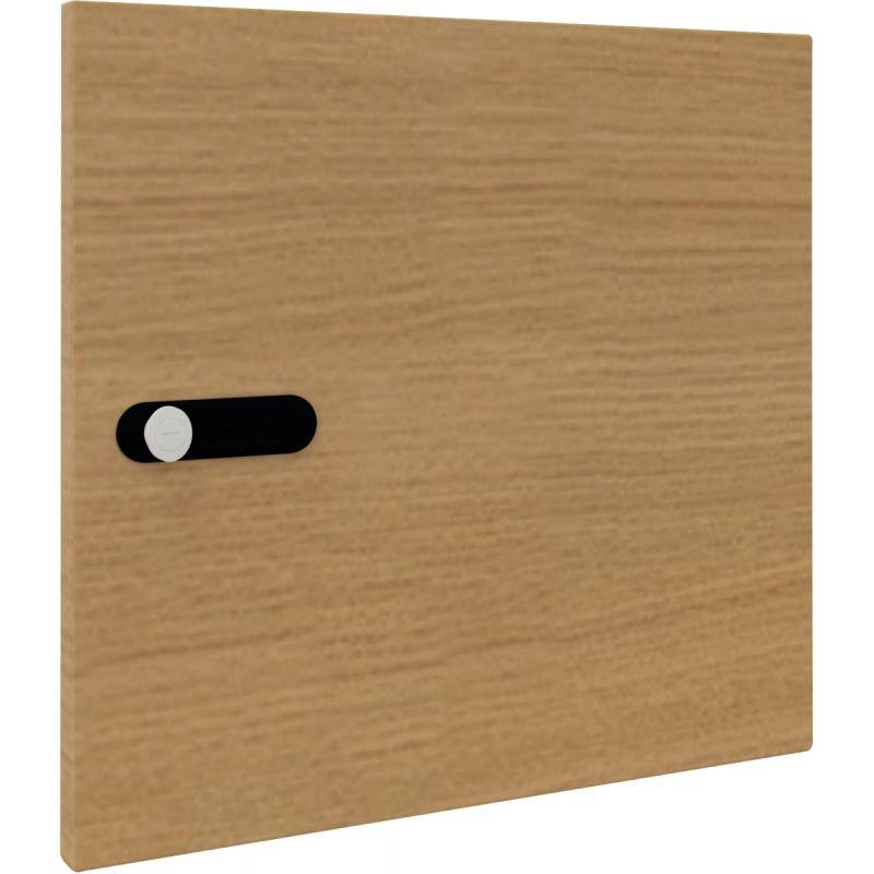 Image de  Porte mélaminée standard 1 case pour meuble de rangement Camille chêne naturel 