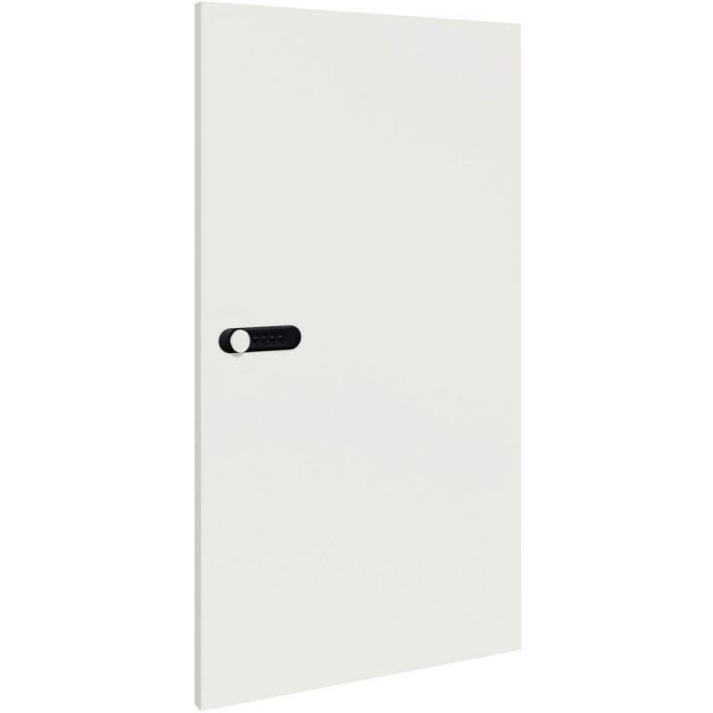 Image de  Porte mélaminée avec fente courrier 2 cases pour meuble de rangement Camille blanc 