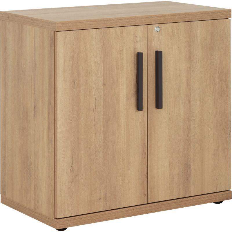 Image de  Rangement bas 2 portes Brabant L80xH78xP45cm chêne du bocage/anthracite 