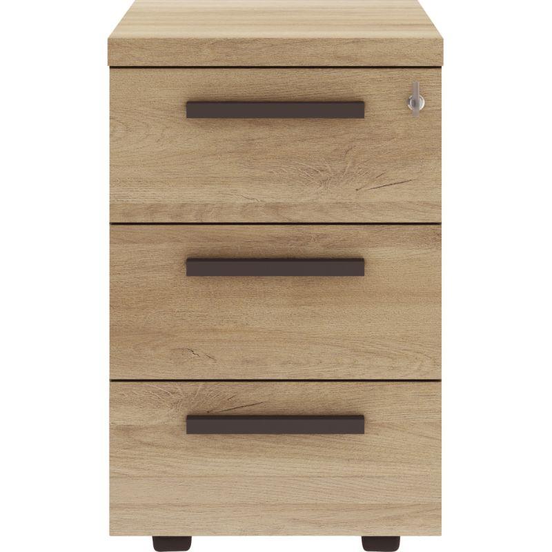 Image de  Caisson mobile 3 tiroirs Brabant L42xH65xP60cm chêne du bocage/anthracite 