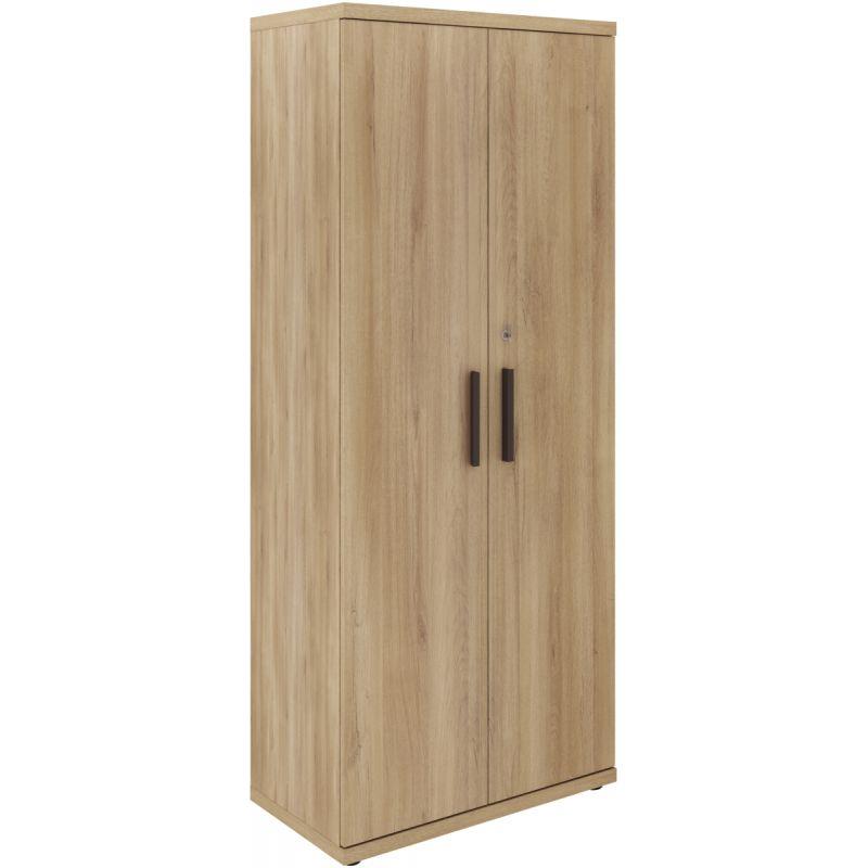 Image de  Rangement haut 2 portes Brabant L80xH194xP45cm chêne du bocage/anthracite 