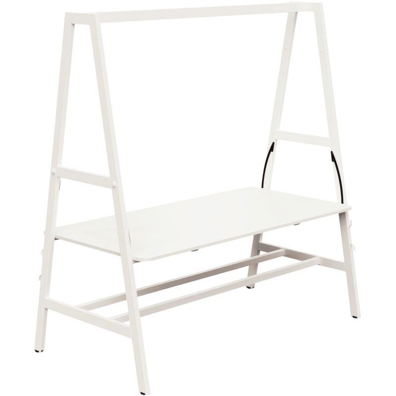 Ref. 96450, Table départ L180xP90cm Nomad plateau blanc/structure blanc, marque N.C