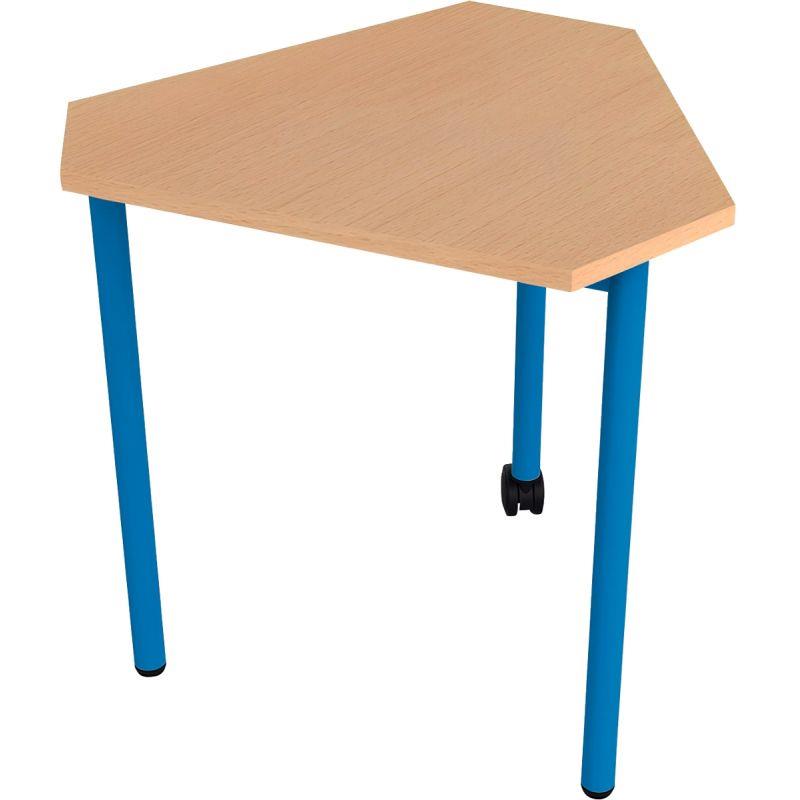 Ref. 96482, Table modulable 3 pieds 1 roulette taille 6 bleu, marque N.C