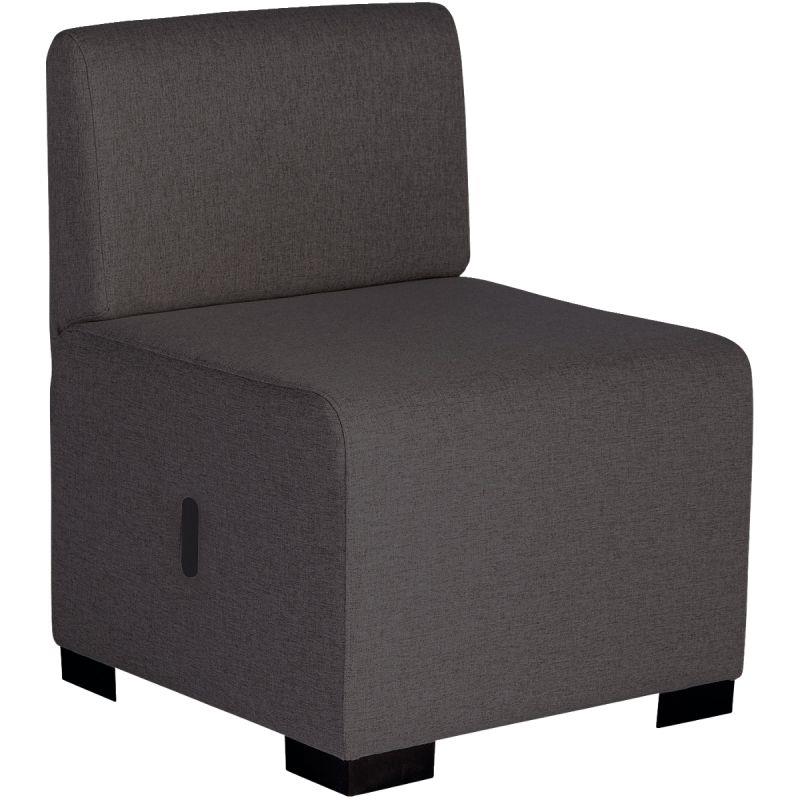 Ref. 96573, Canapé Hizia 1 place gris anthracite, marque ALBA